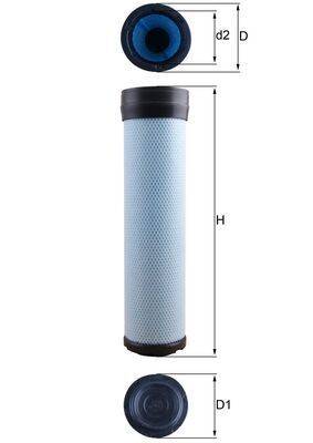 Mahle LXS284 Sekundärluftfilter