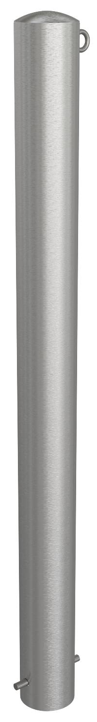 Schake 40103+1 Edelstahlpfosten Ø 102 mm ortsfest, zum Einbetonieren<br><br>Gesamtlänge: 1200 mm ohne Verschluss mit 1 Öse