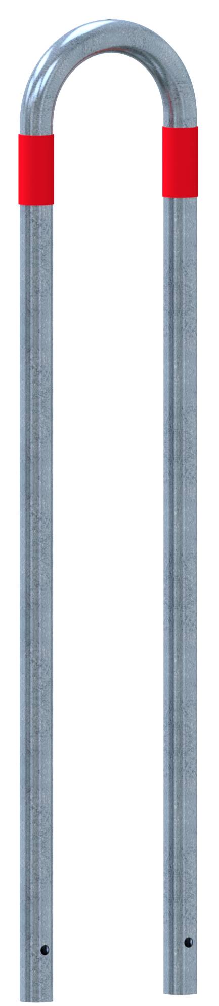 Schake 4L48_70SRO Absperrbügel als E-Ladesäulenschutz Gesamtbreite: 300mm<br><br>Gesamthöhe: 1400mm feuerverzinkt <br><br>mit rot reflektierenden