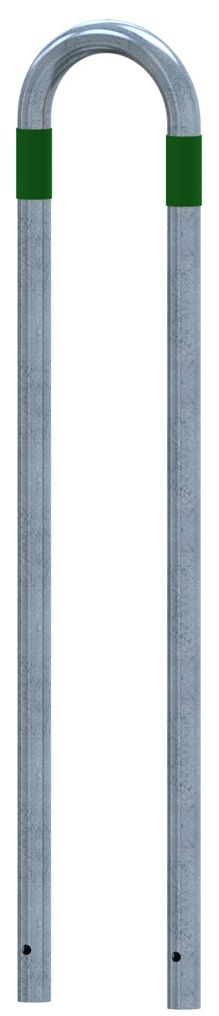 Schake 4L48_70SGR Absperrbügel als E-Ladesäulenschutz Gesamtbreite: 300mm<br><br>Gesamthöhe: 1400mm feuerverzinkt <br><br>mit grün reflektierende