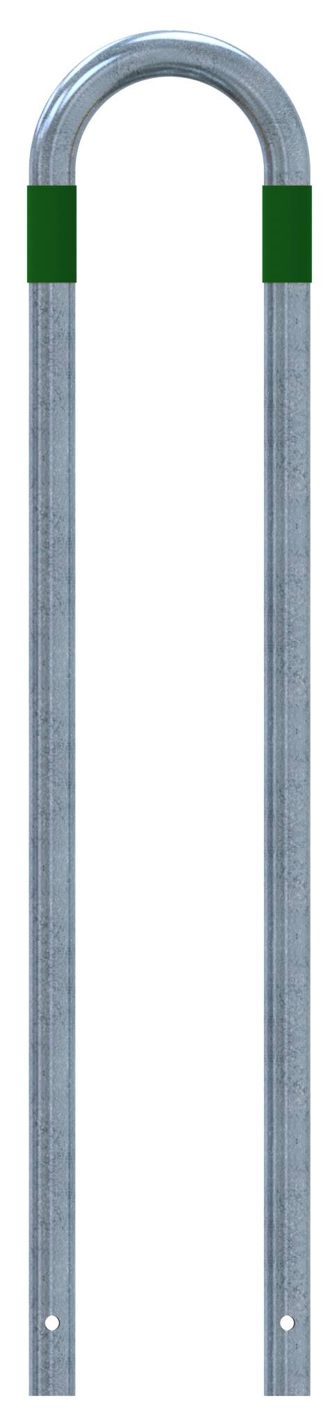 Schake 4L48_70SGR Absperrbügel als E-Ladesäulenschutz Gesamtbreite: 300mm<br><br>Gesamthöhe: 1400mm feuerverzinkt <br><br>mit grün reflektierende