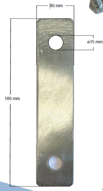 Schake 33902L-1 Bodenschutzmatte aus recyceltem Kunststoff Zubehör:<br><br>Edelstahlverbinder