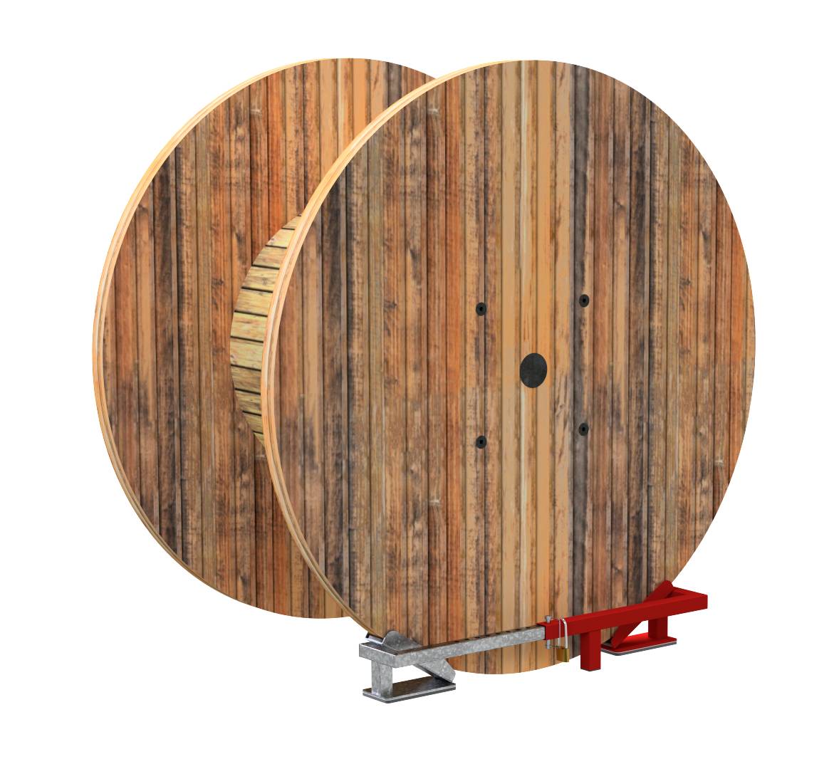 Schake 202271 Kabeltrommelbremse für Kabeltrommeln mit Ø 500 mm - 1400 mm und Breite der Lauffläche bis 60 mm