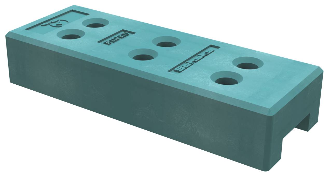 Schake 3F110-ECO Bauzaunfuß aus recyceltem Hart-PVC