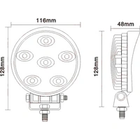 LED Arbeitsscheinwerfer 6 x 3W, 9 - 32V, 60° LED Arbeitsscheinwerfer 6 x 3W, 9 - 32V, 60°