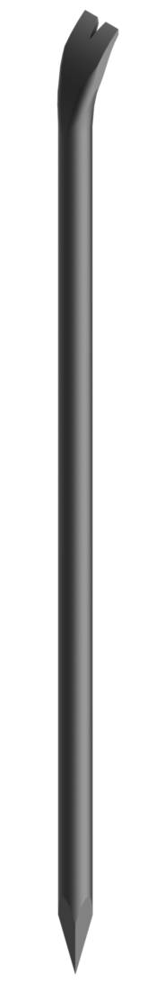 Schake 10194GS Brechstange aus Rundstahl Ø30 mm mit Spitze und gebogener Schneide mit Klaue Länge: 1,00 m