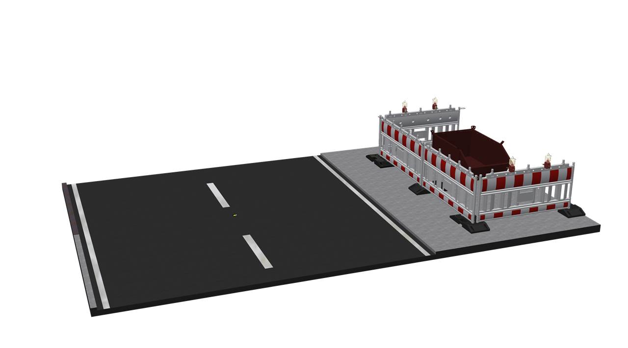 Schake 33520K Schake EURO2 Absperrschrankengitter Typ NOX LIGHT Folie Typ RA1/A ohne Lampenadapter rot / weiß