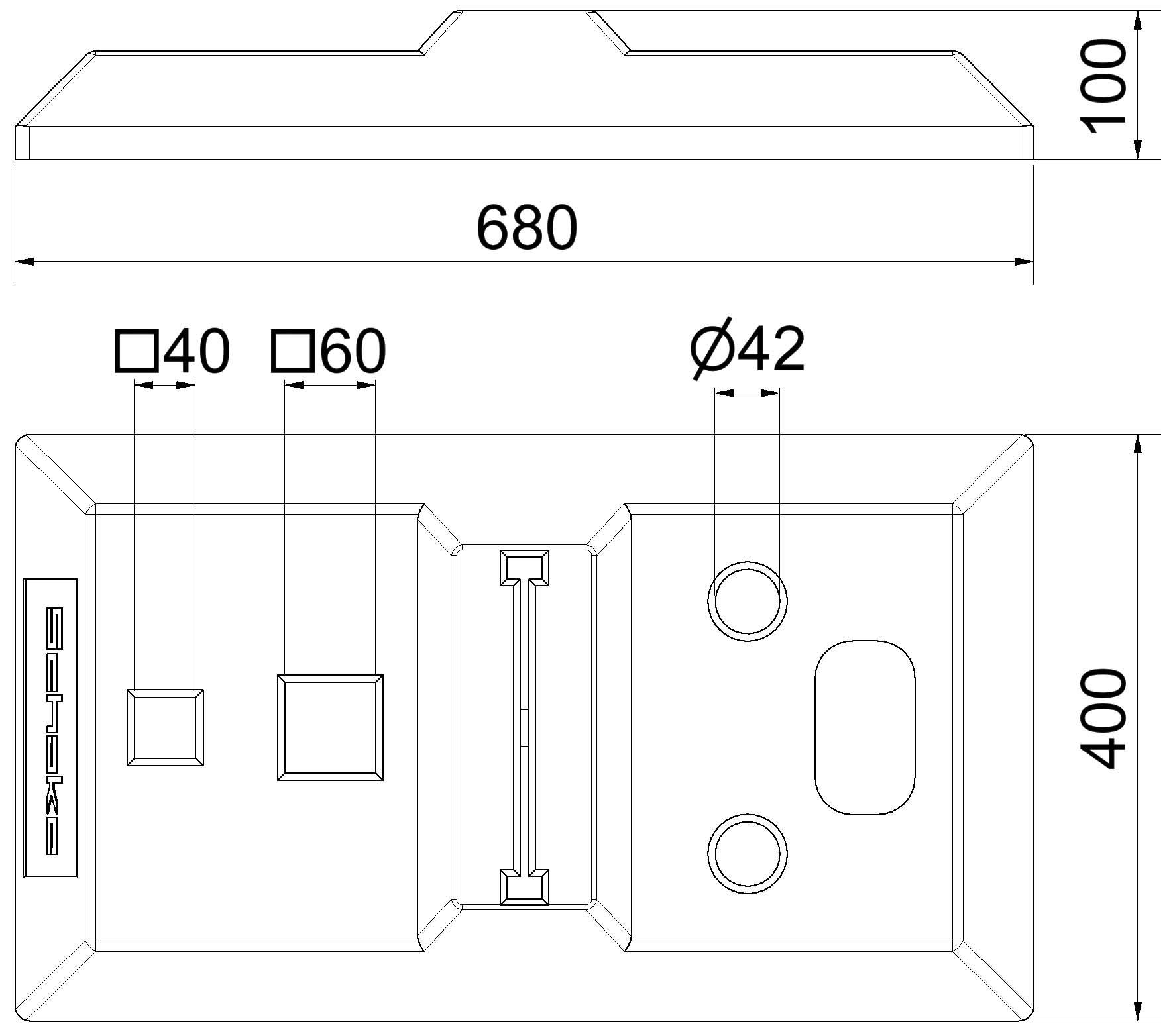 Schake 31995 Fußplatte für Flachbake 17 kg