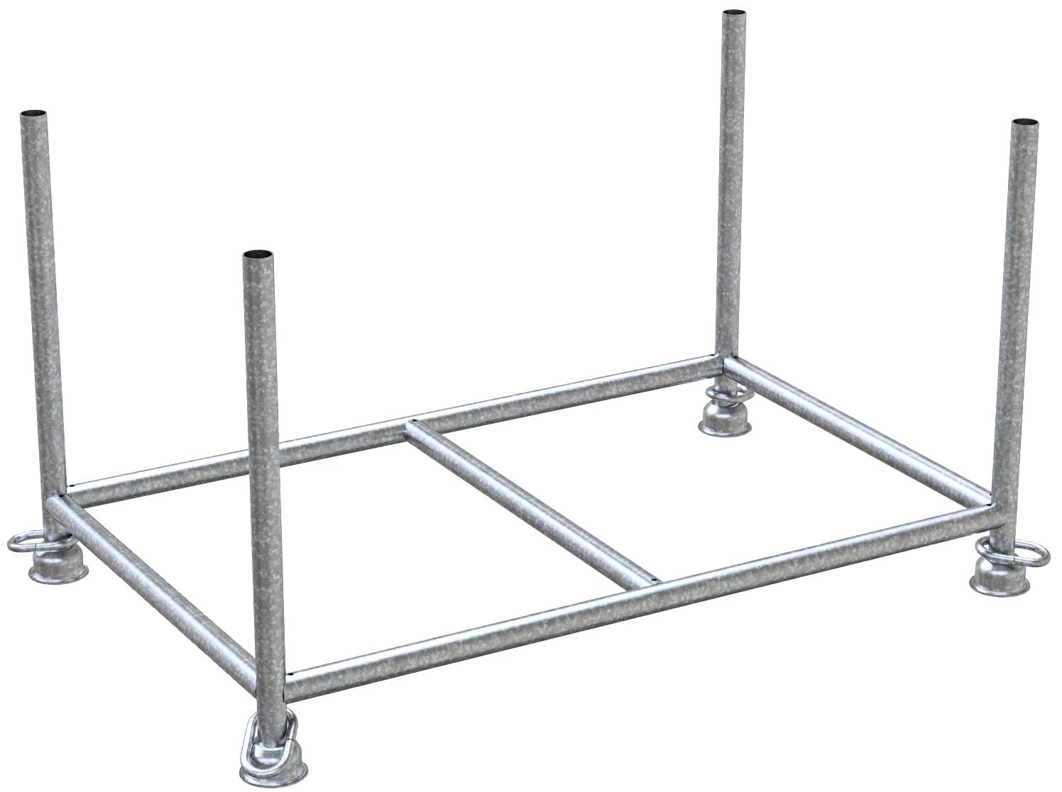 Schake 50160-0 Stapelpalette 1,43m x 0,87m verzinkt Füllmaße: 1,43 x 0,87 m x 0,70 m