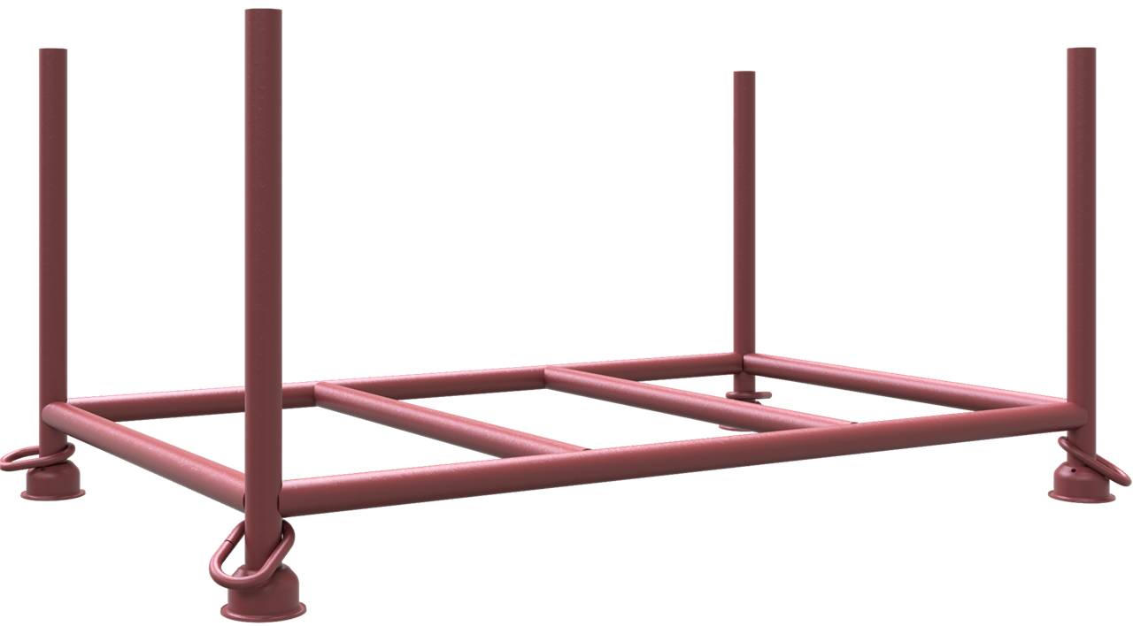 Schake 50200-0 Stapelpalette 1,50m x 0,87m lackiert Füllmaße: 1,50m x 0,87m x 0,30m