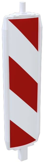 Schake 36055/2RR Kunststoffbake Typ 60 Folie Typ RA2/B, schraffiert doppelseitig rechtsweisend rot / weiß