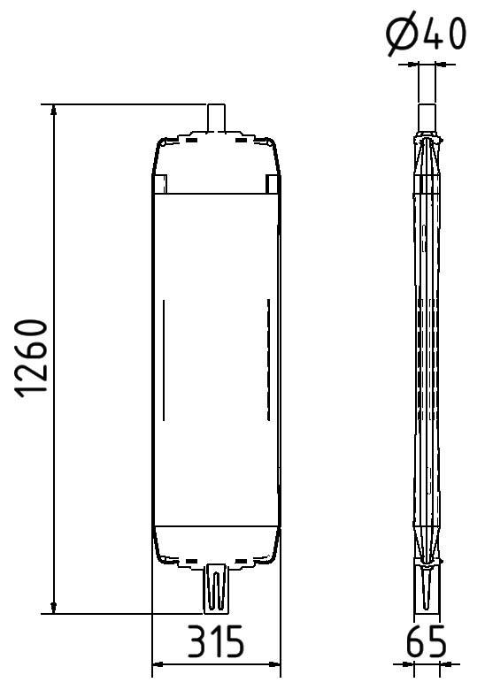 Schake 36055B3 Kunststoffbake Typ 60 geblockt Folie Typ RA2/C doppelseitig rot / weiß