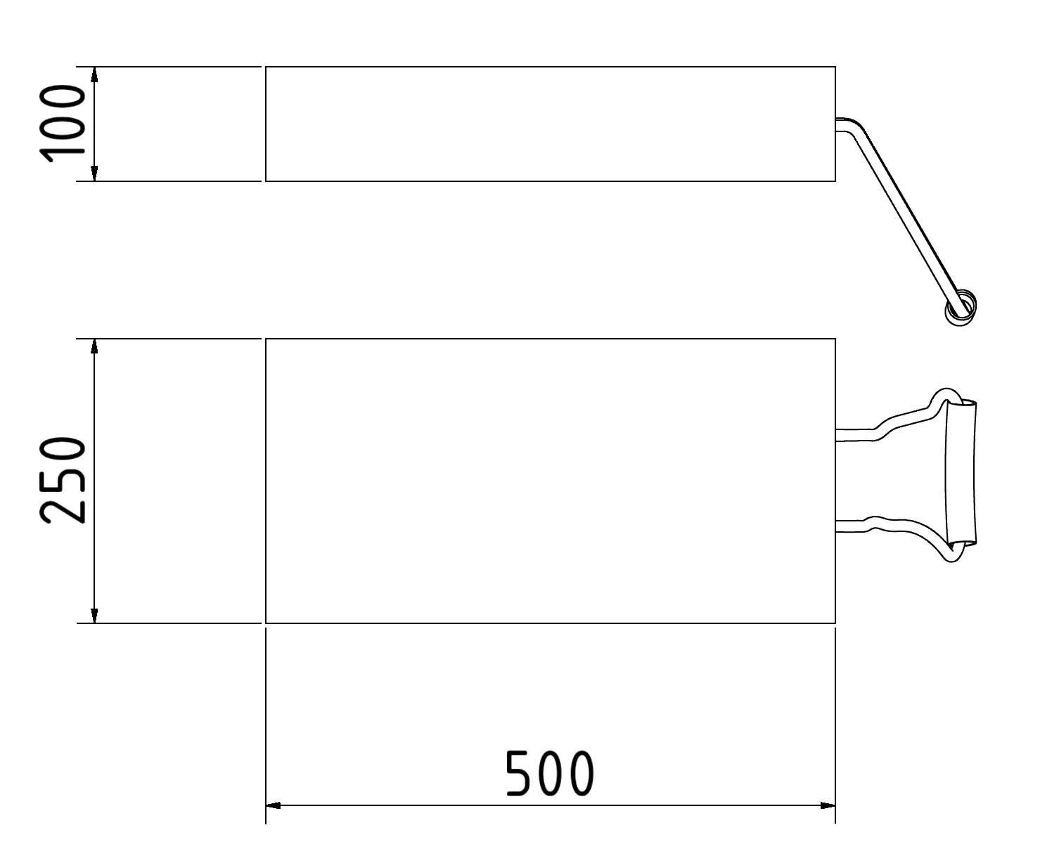 Schake 1025010 Unterlegplatten aus UHMWPE 500 x 250 x 100 mm