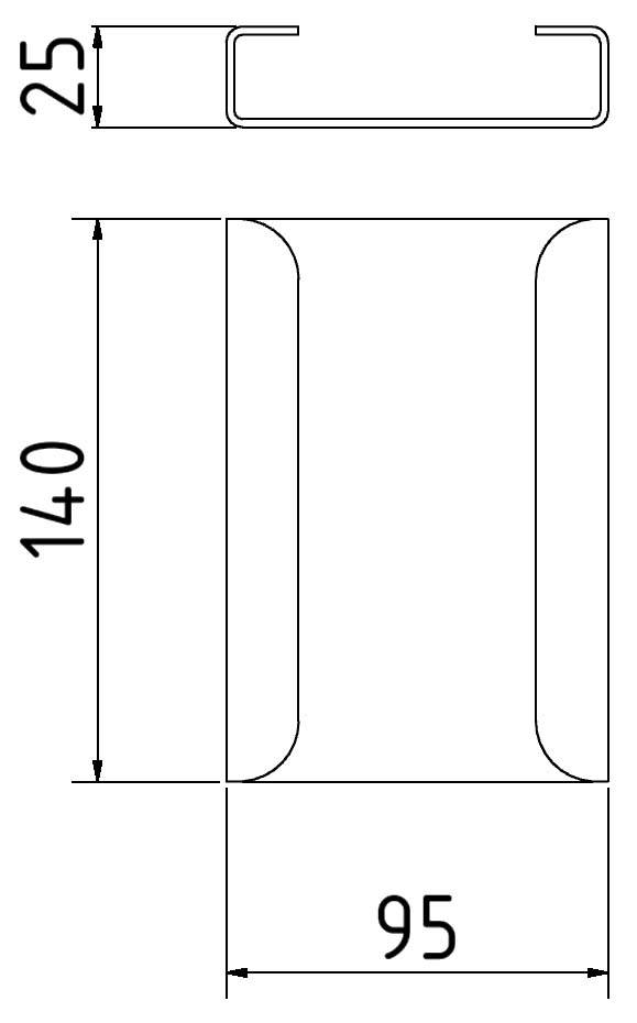 Schake 33902-1 Bodenschutzmatte aus UHMWPE Zubehör: <br><br>Längsverbinder für 15 mm Platte