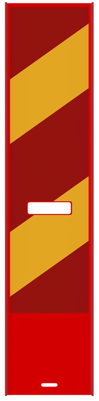 Schake 36050/2SK Flachbake Folie Typ RA2/B doppelseitig rechts- / linksweisend rot / gelb