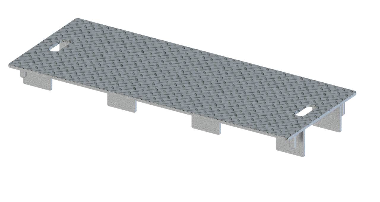 Schake 33931-12 Schlauch- und Kabelbrückensystem Verlängerungselement 1000 x 400 x 100mm