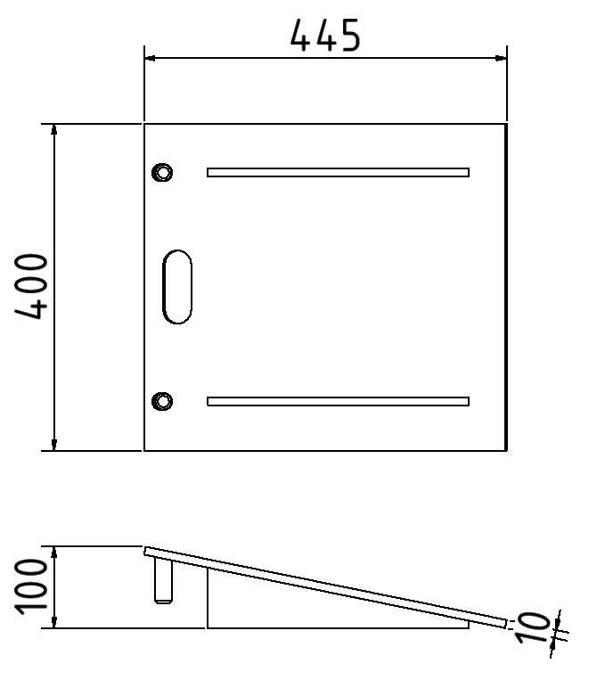 Schake 33931-11 Schlauch- und Kabelbrückensystem Auffahrrampe 350 x 400 x 95mm