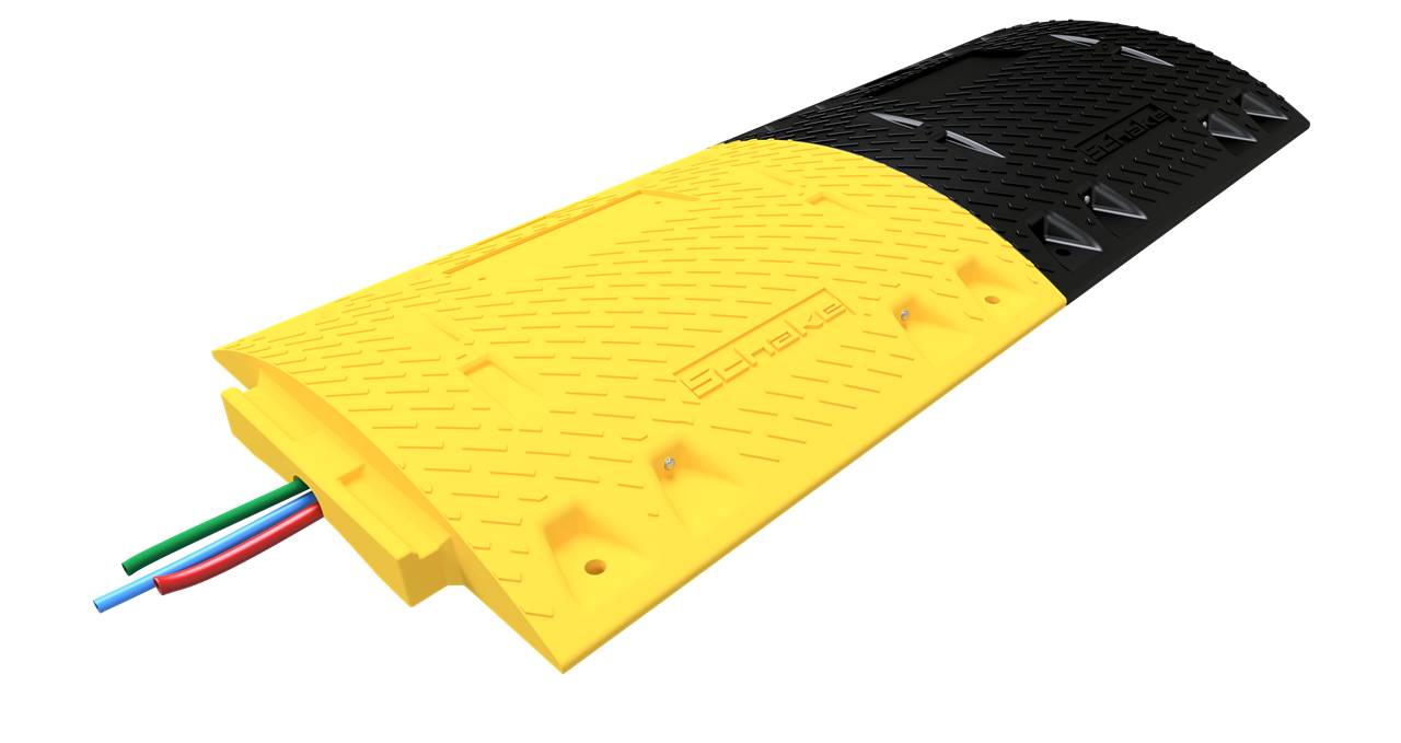 Schake 3392-61 Bodenschwelle Typ NOX Mittelstück gelb Höhe: 60 mm