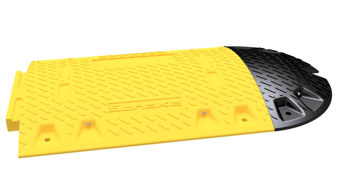 Schake 3392-50A Bodenschwelle Typ NOX Endstück - mit Adapter schwarz Höhe: 50 mm