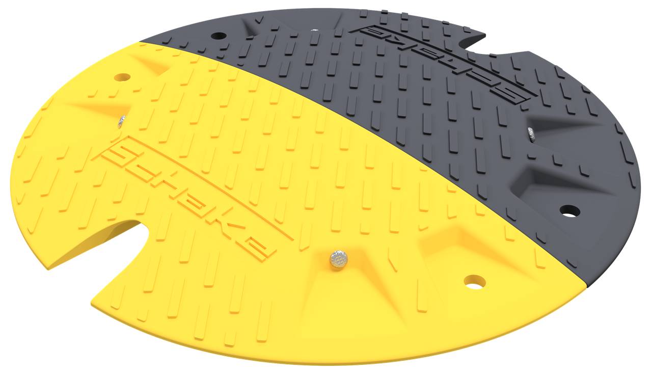 Schake 3392-31E Bodenschwelle Typ NOX Endstück - ohne Adapter gelb Höhe: 30 mm