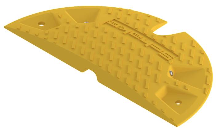 Schake 3392-31E Bodenschwelle Typ NOX Endstück - ohne Adapter gelb Höhe: 30 mm