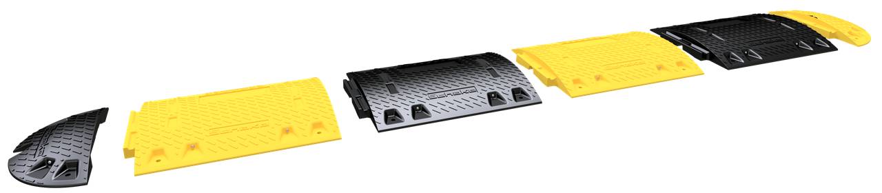 Schake 3392-50 Bodenschwelle Typ NOX Mittelstück schwarz Höhe: 50 mm