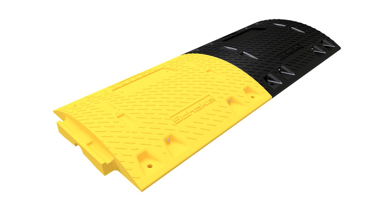 Schake 3392-61 Bodenschwelle Typ NOX Mittelstück gelb Höhe: 60 mm