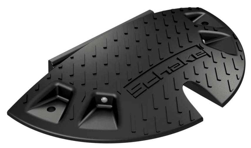 Schake 3392-50A Bodenschwelle Typ NOX Endstück - mit Adapter schwarz Höhe: 50 mm