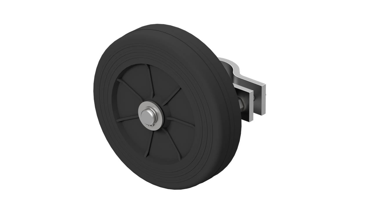 Schake 3R117 Gummi Laufrolle für Bauzaun