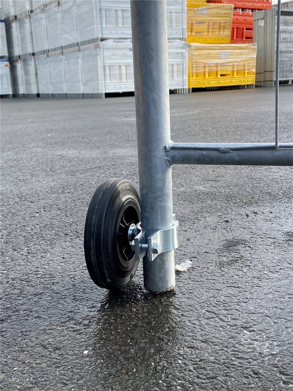 Schake 3R117 Gummi Laufrolle für Bauzaun