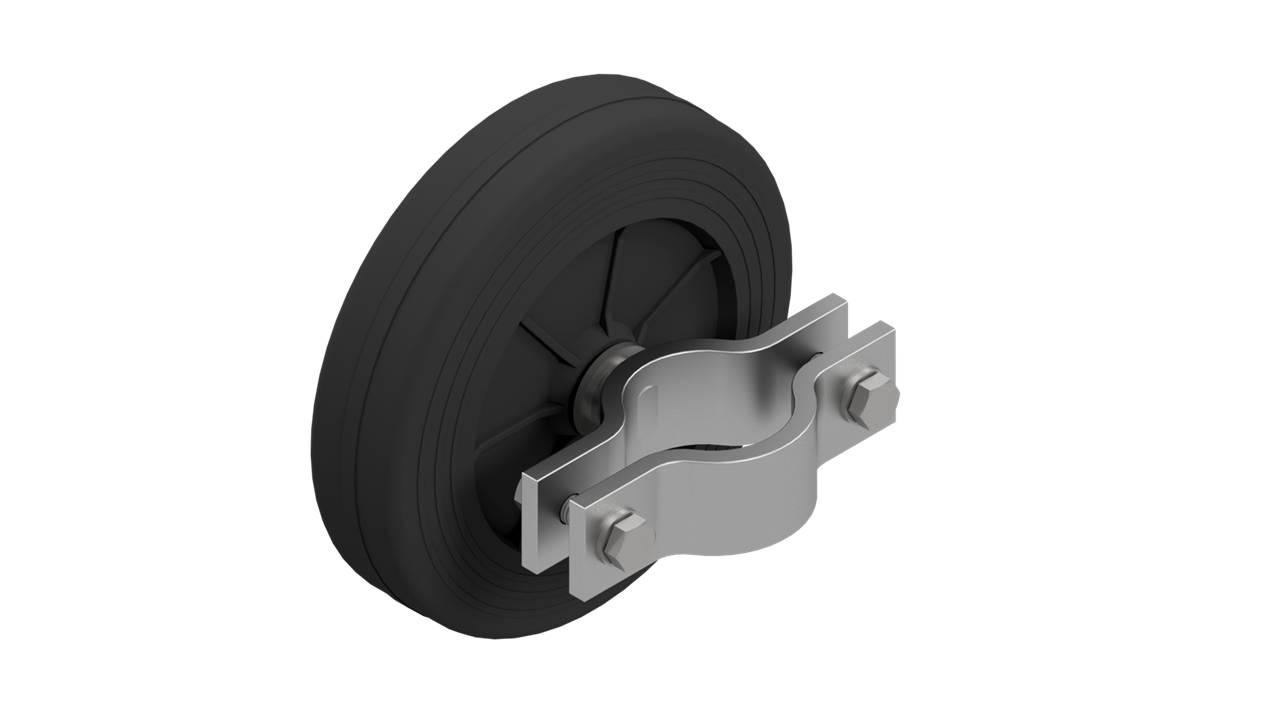 Schake 3R117 Gummi Laufrolle für Bauzaun