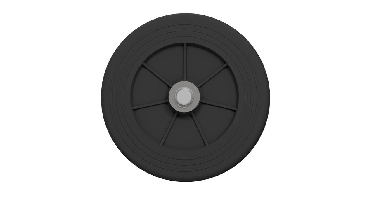 Schake 3R117 Gummi Laufrolle für Bauzaun