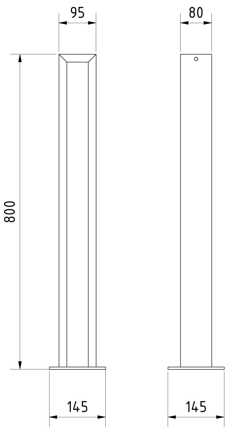 Schake 458_95P Fahrradanlehnbügel Einzelparker feuereverzinkt