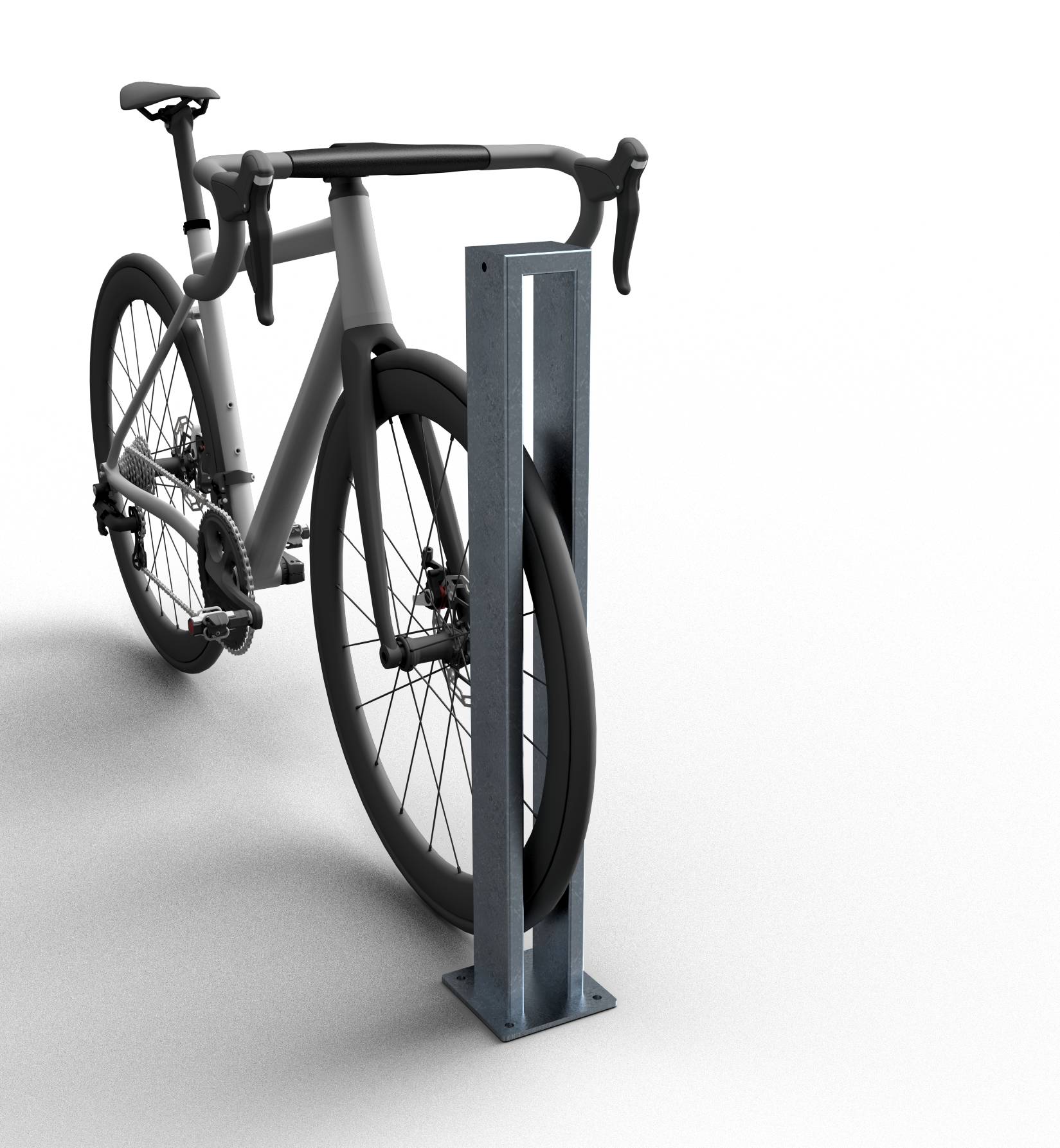 Schake 458_95P Fahrradanlehnbügel Einzelparker feuereverzinkt