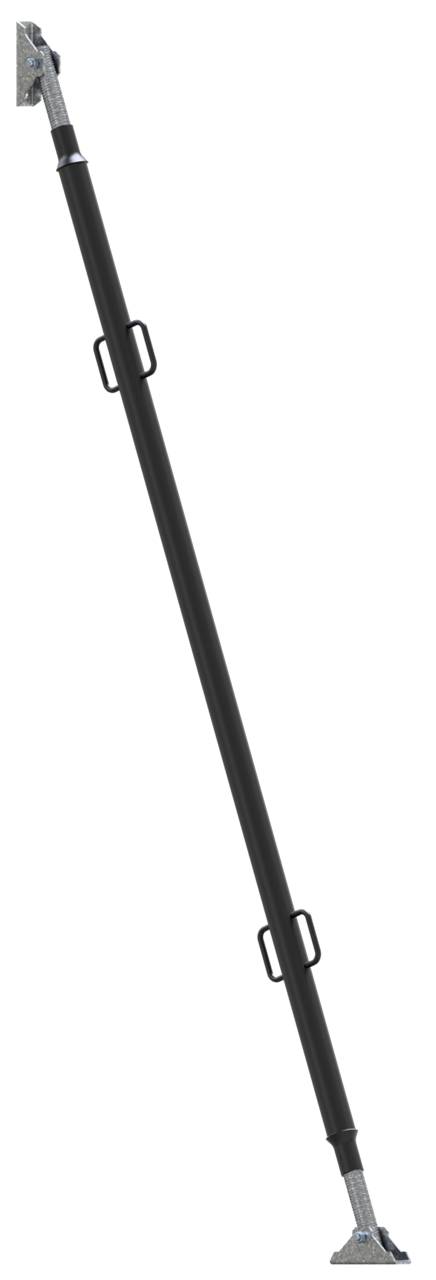 Schake 117941R-EG Richtstrebe Verstellbereich: 4,80 - 6,20 m <br><br>Belastung bei 45° auf Druck: 26,4 - 8,9 kN mit Endgele