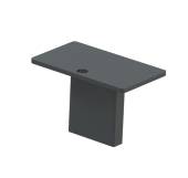 Schake 458_20 Abdeckkappe für Flachstahlanlehnbügel und Vierkantanlehnbügel für 80 x 20 mm Vierkantrohr feuerverzinkt