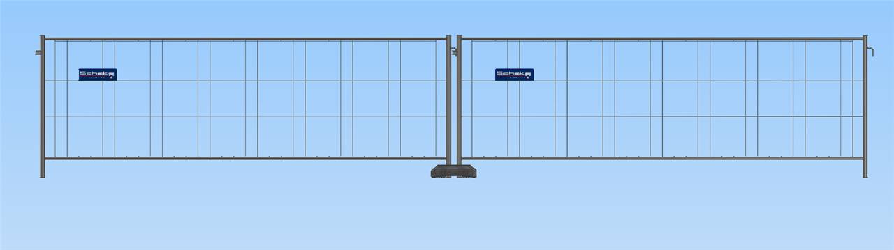 Schake 3B1235 Mobilzaun „Standard” Höhe: 1,20 m Element<br><br>Breite: 3,50 m