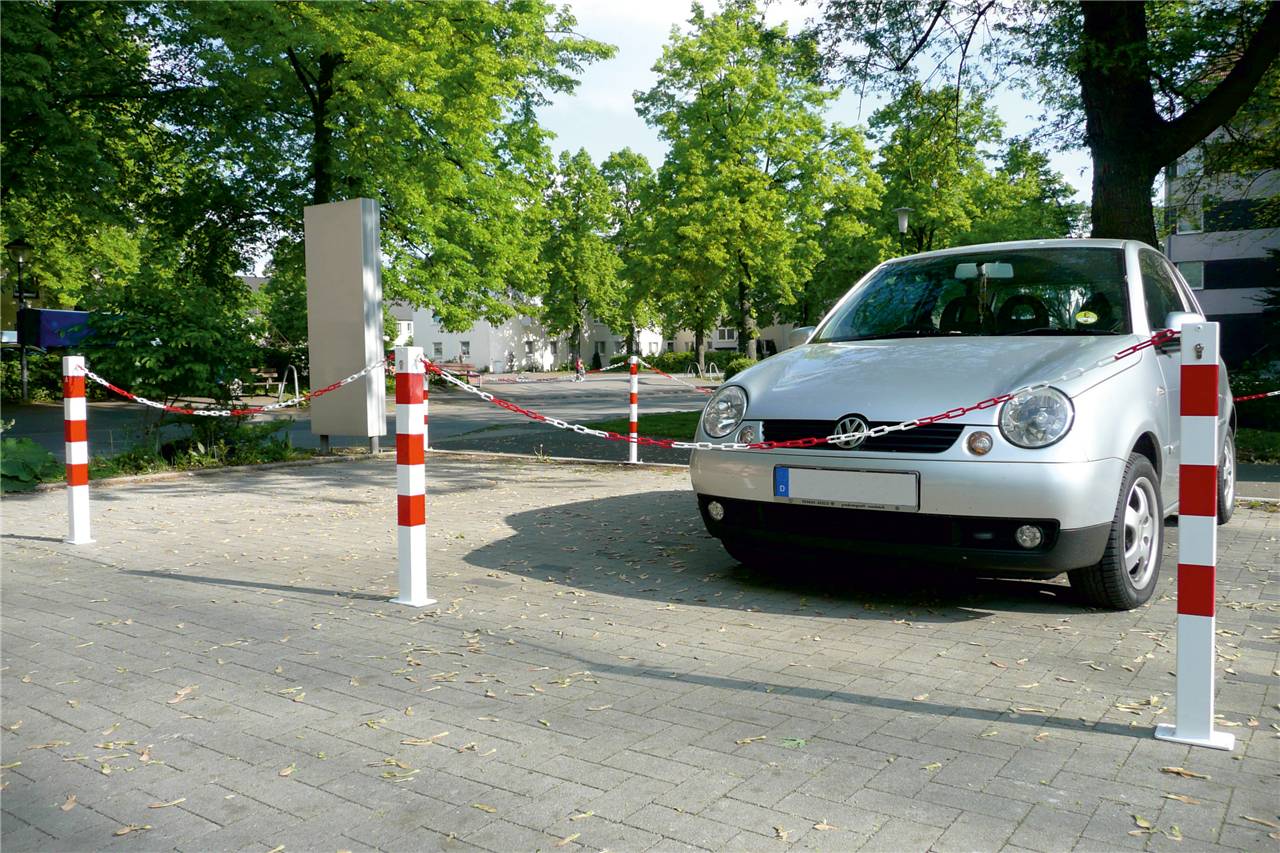 Schake 430_06-VE25 Absperrkette aus Kunststoff 25 m 6 mm stark gelb / schwarz