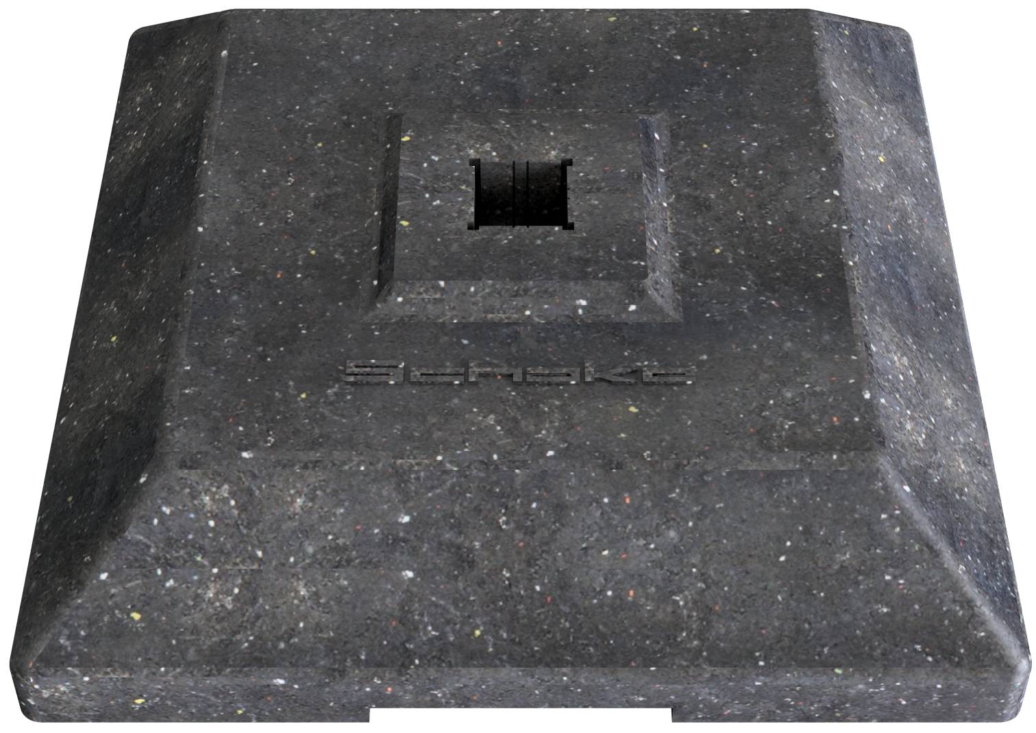 Schake 38040 Fußplatte für 1 Bake 12 kg mit Einstecktasche 40 x 40 mm