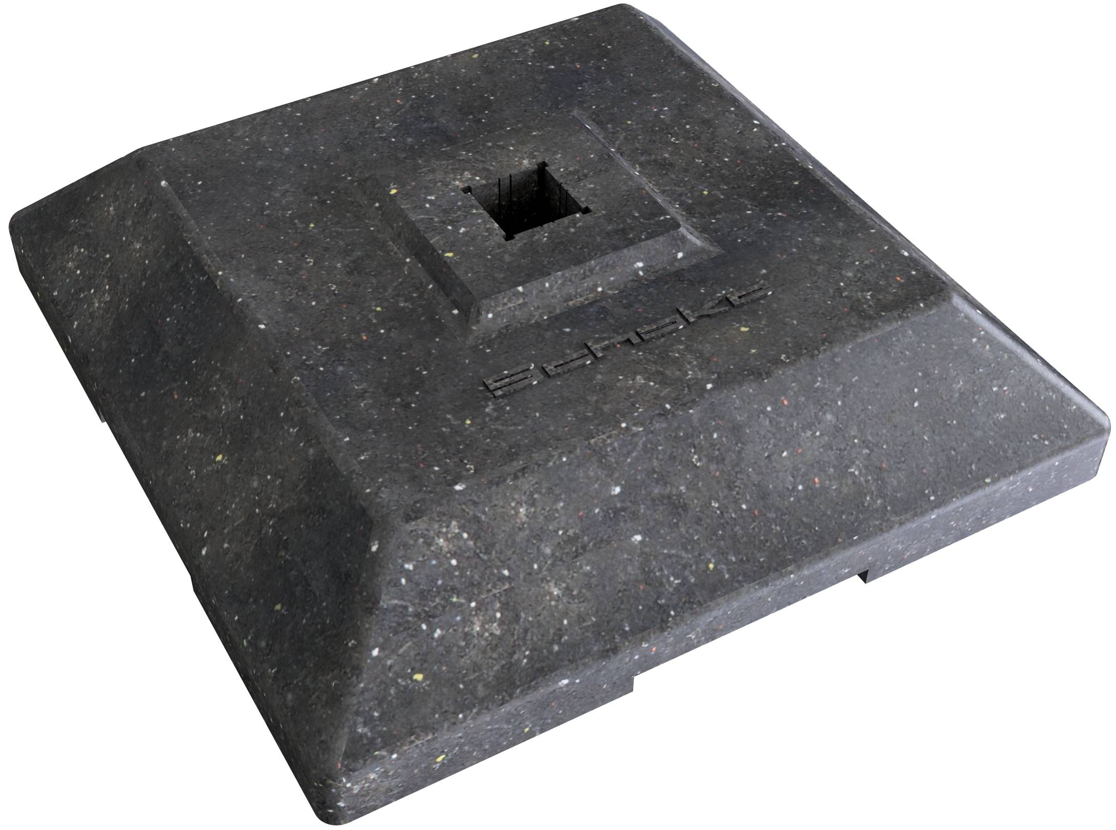 Schake 38040 Fußplatte für 1 Bake 12 kg mit Einstecktasche 40 x 40 mm