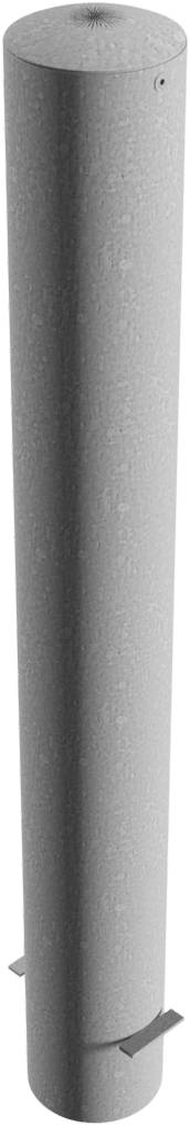 Schake 40150L Absperrpoller Stahlrohr Ø 152 x 3,2 mm ortsfest zum Einbetonieren feuerverzinkt Gesamtlänge: 1200 mm mit Stahlkappe zum Aufschrauben