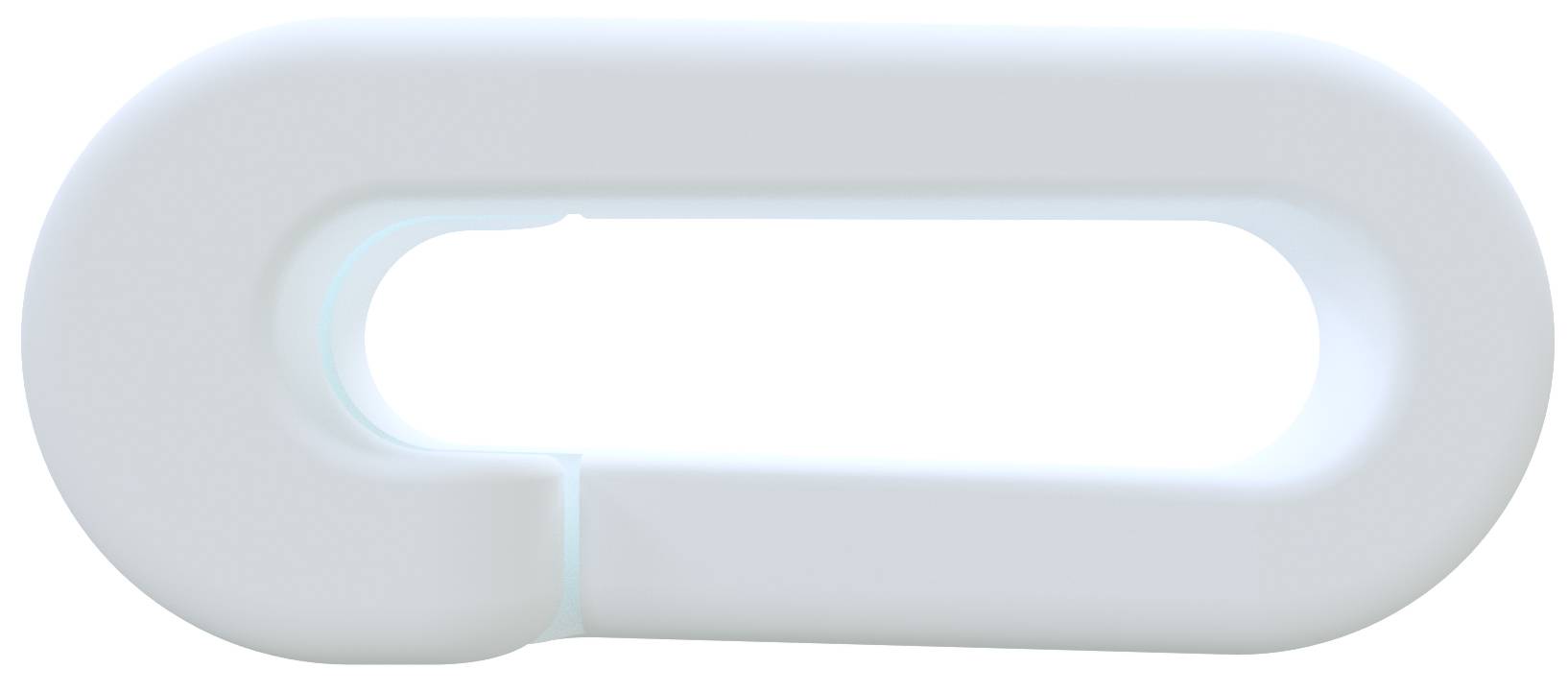 Schake 430_07W Absperrkettenglieder aus Kunststoff Verbindungsglied 6 mm stark weiß