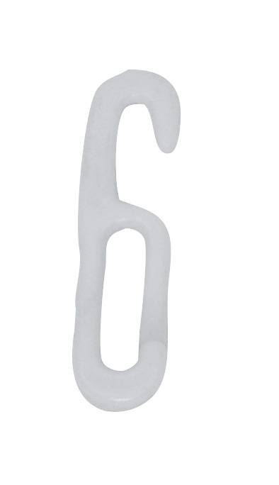 Schake 430_08G Absperrkettenglieder aus Kunststoff Hakenglied 6 mm stark gelb