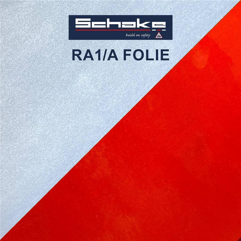 Schake 33620KF Schake EURO3 Absperrschrankengitter mit Füßen Typ ULTRA Folie Typ RA1/A, rot / weiß