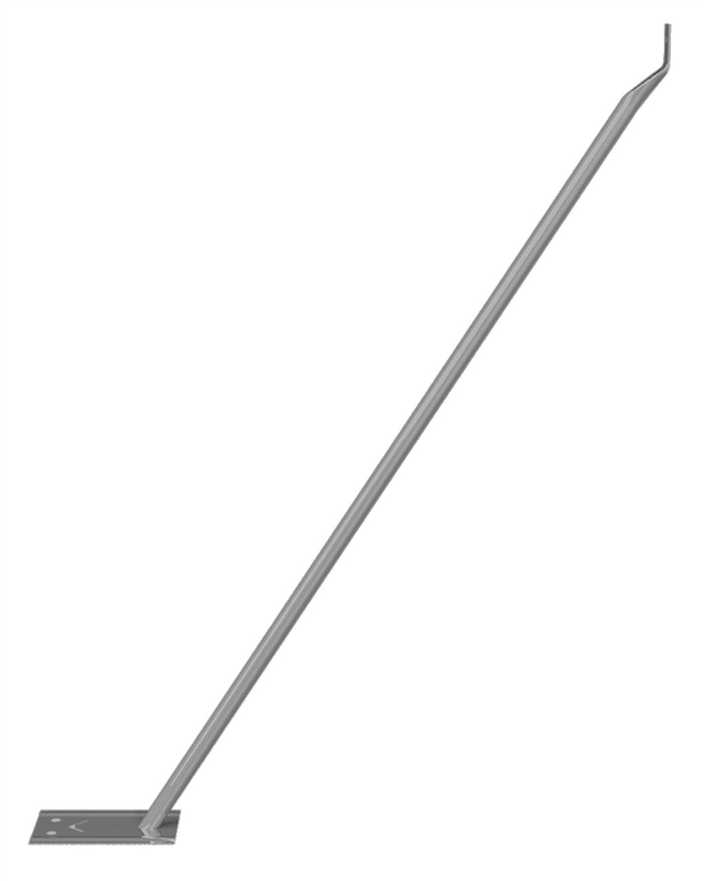 Schake 3B1541-1 Mobilzaun-Stützstrebe Höhe: ca. 1,00 m, für 1,20 m Bauzaun verzinkt mit Schelle ohne Erdnagel