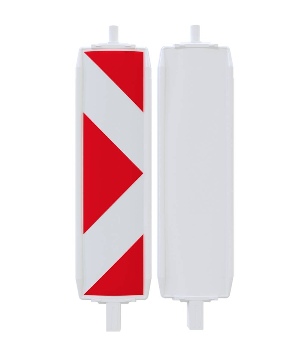 Schake 36055P/2R Kunststoffbake Typ 60 Folie Typ RA2/B, pfeilförmig einseitig rechtsweisend rot / weiß
