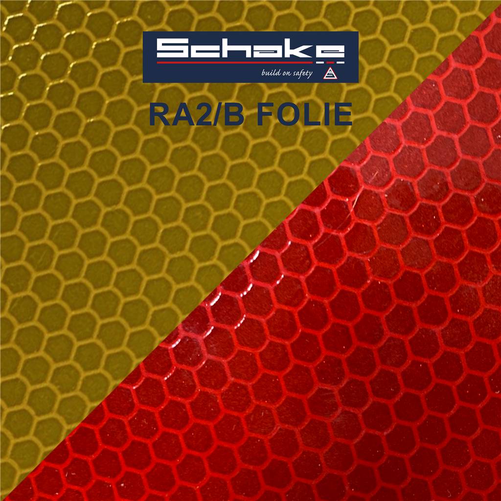 Schake 36050/2SK Flachbake Folie Typ RA2/B doppelseitig rechts- / linksweisend rot / gelb