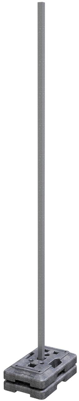 Schake 34025 Schaftrohr 40 x 40 x 1,5 mm aus Stahl, verzinkt Länge: 2,50 m