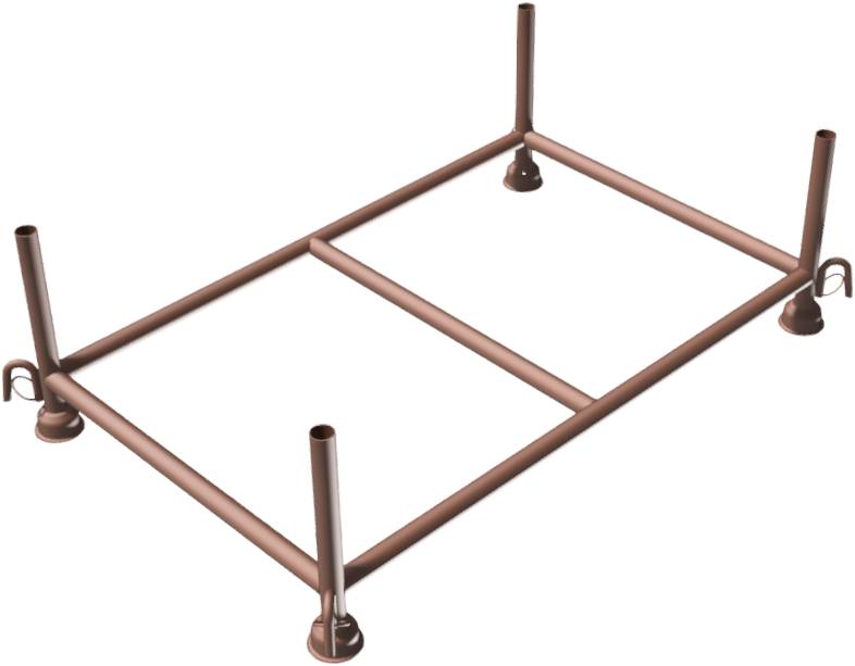 Schake 50150-H35 Stapelpalette 1,43m x 0,87m lackiert Füllmaße: 1,43 m x 0,87 m x 0,35 m