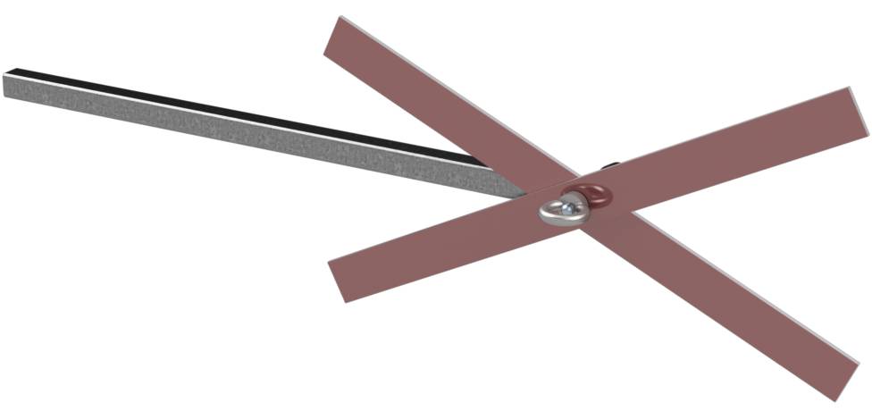 Schake 3537506 Auskreuzung mit 30 mm Auslegerohr und 50 mm Schenkelbreite Länge: 650 mm, Auslegerlänge: 800 mm